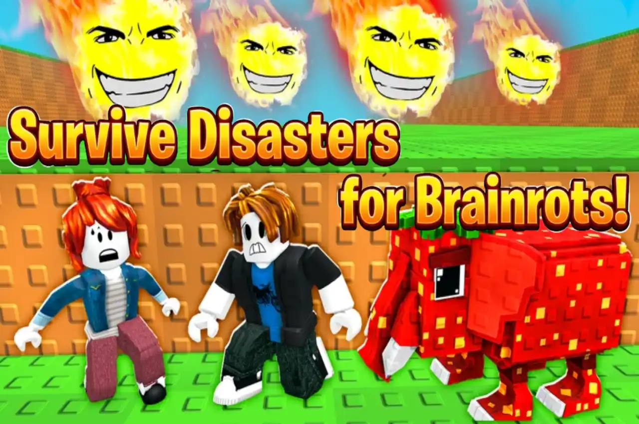Survive Disasters for Brainrots! – Arcade Platform Survival Game